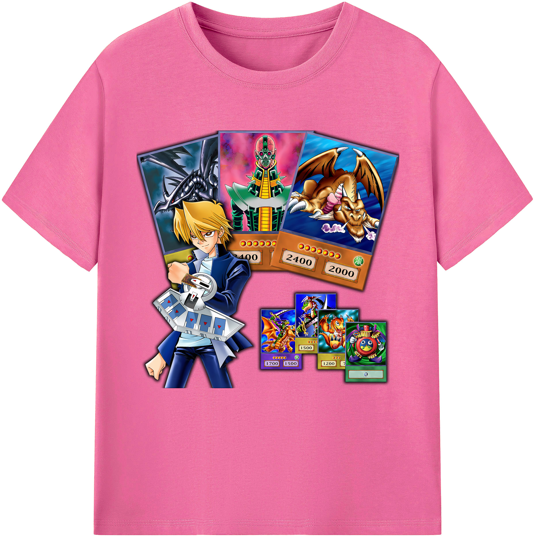 （画像用） 遊☆戯☆王 Yu-Gi-Oh! レディースカジュアルプリントTシャツ（綿100％）